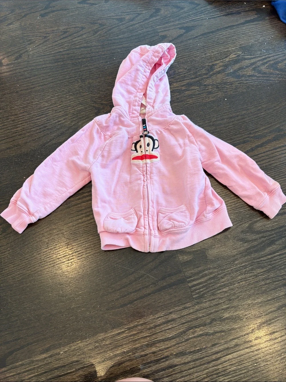 Paul Frank Girls' Pink & Light Pink Hooded Zip Sweatshirts